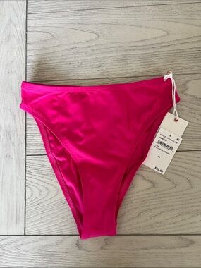 Good American Vibrant Pink High-Rise Bikini Bottom
